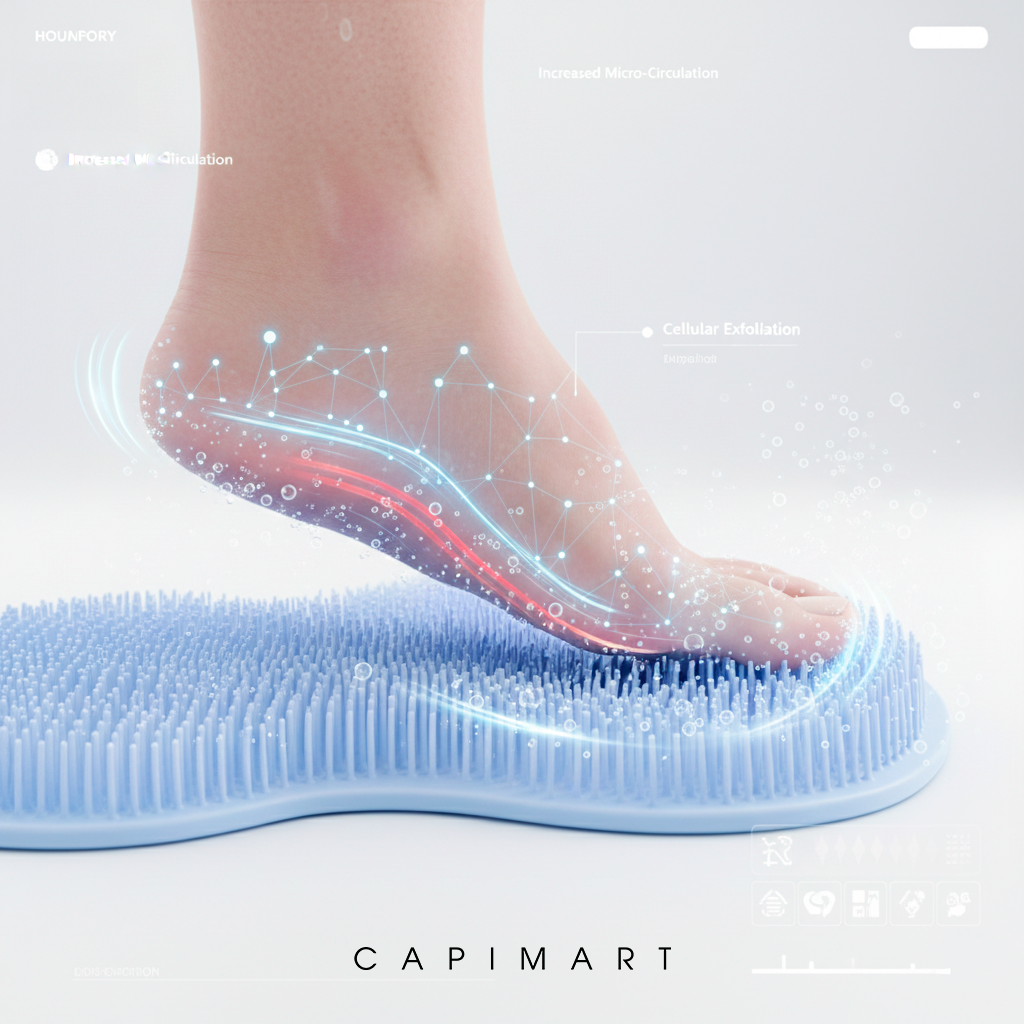 Capimart™ Foot Scrubber Shower Mat