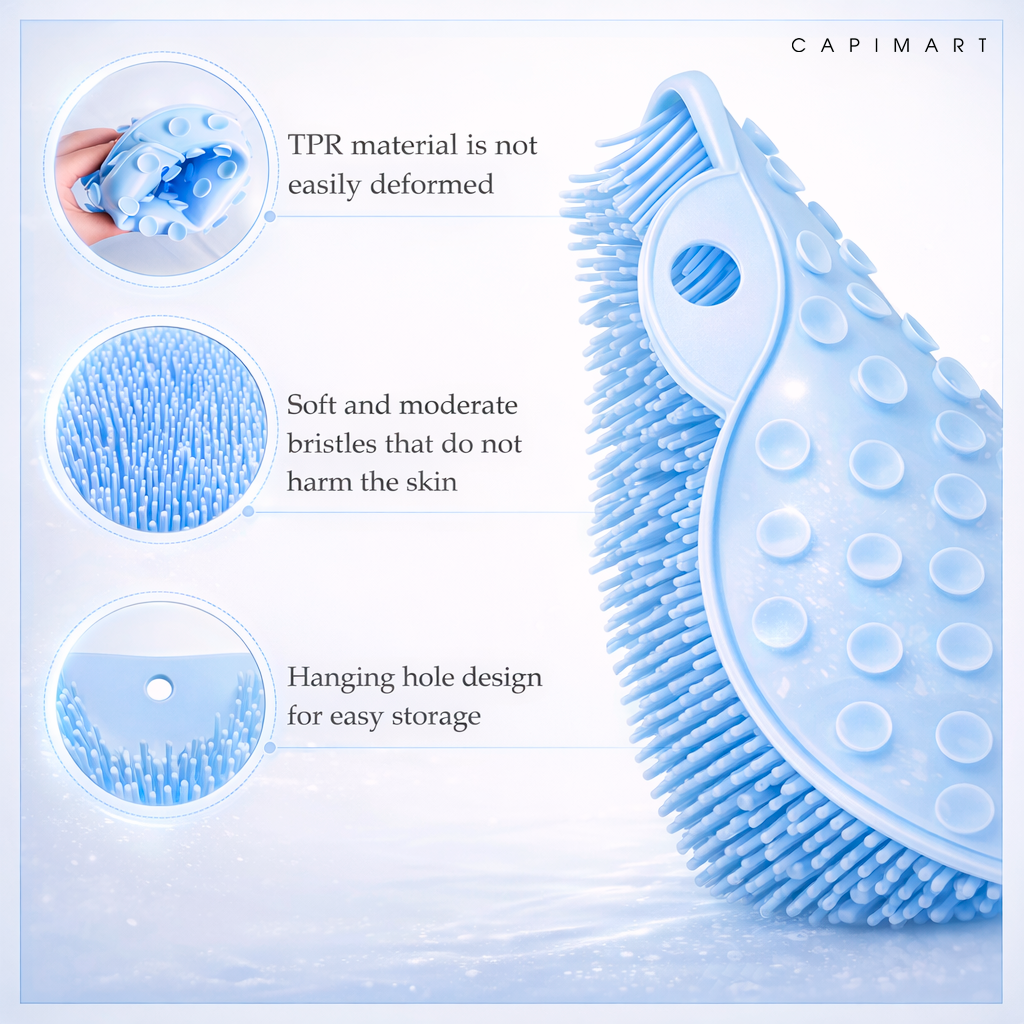 Capimart™ Foot Scrubber Shower Mat